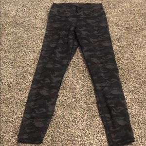 Fabletics Black Camo Leggings - M